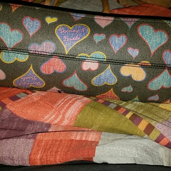 Dooney & Bourke Multicolor Heart Print Bag - Picture 3 of 8